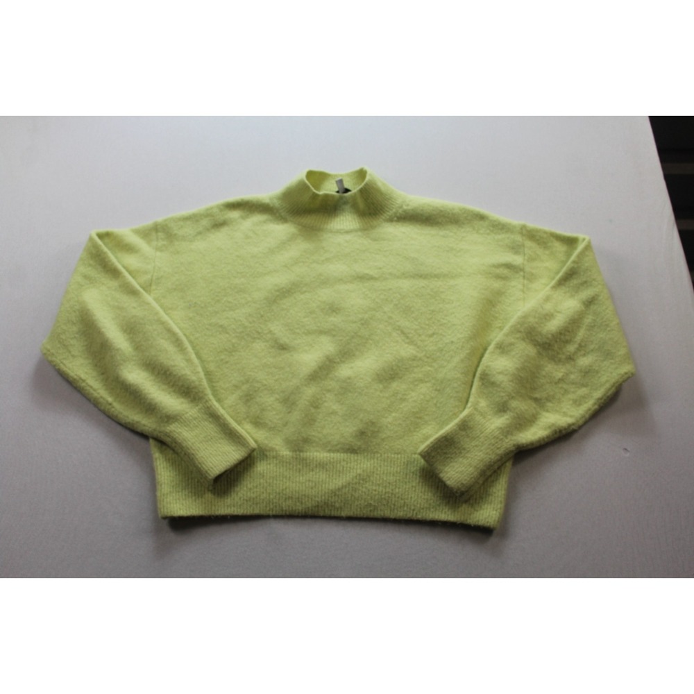 & Other Stories Women Yellow Sweater Pull On Mock Neck Wool Casual Size Small - Picture 1 of 10